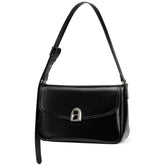 LA FESTIN Leather Purses For Women Trendy Crossbody Satchel Bag Adjustable Strap Summer Purse Underarm Handbags - Black